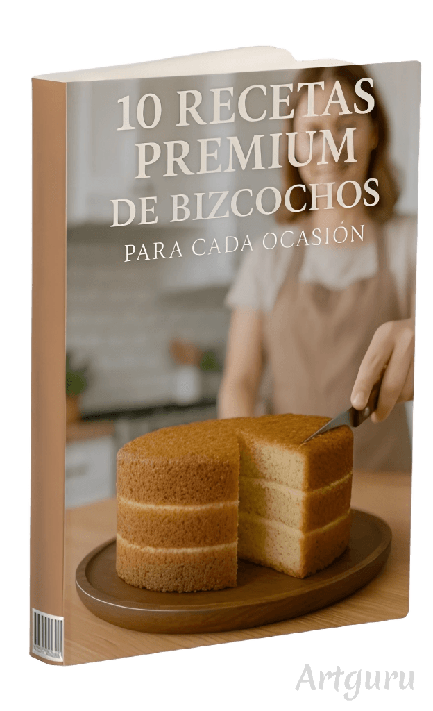 Portada del bono 10 recetas premium de bizcochos